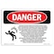 Signmission OSHA Danger Sign, 7" Height, 10" Width, Rigid Plastic, Hazard Electric Shock Explosion, Landscape OS-DS-P-710-L-2552 - alternate 1